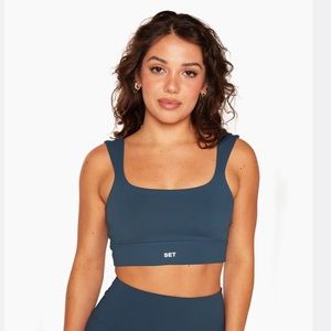 Set Active Luxform Ballet Band Sports Bra in River Size XL